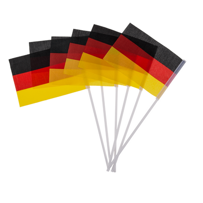 Duitse Mini Flag - Toon je Duitse trots met deze hoogwaardige vlag! 15x10cm