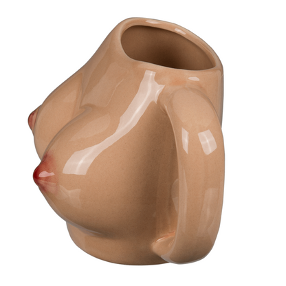 Kinky Pleasure Porcelain Mug - Breast Design