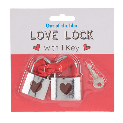 Love Locks 2 Pieces with 1 Key - Symbolize Your Connection with Style