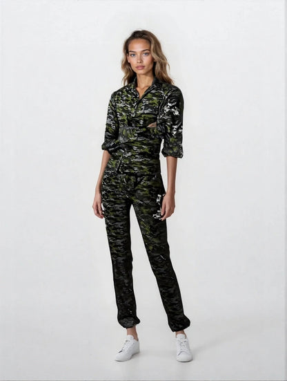 Soldaat Kostuum – Camouflage Verkleedpak Maat M, L, XL – Inclusief Hoofdband