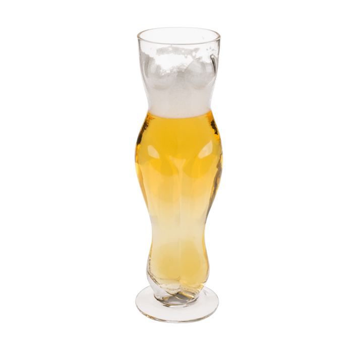 Beer glass in the shape of a Woman's Torso 500ml