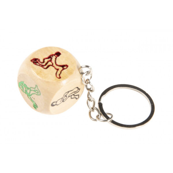 Add some spice to your key ring with the Erotic Dice Keychain!