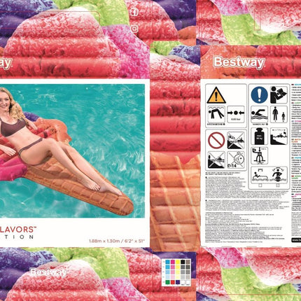 Bestway Ice cream air mattress 178cm