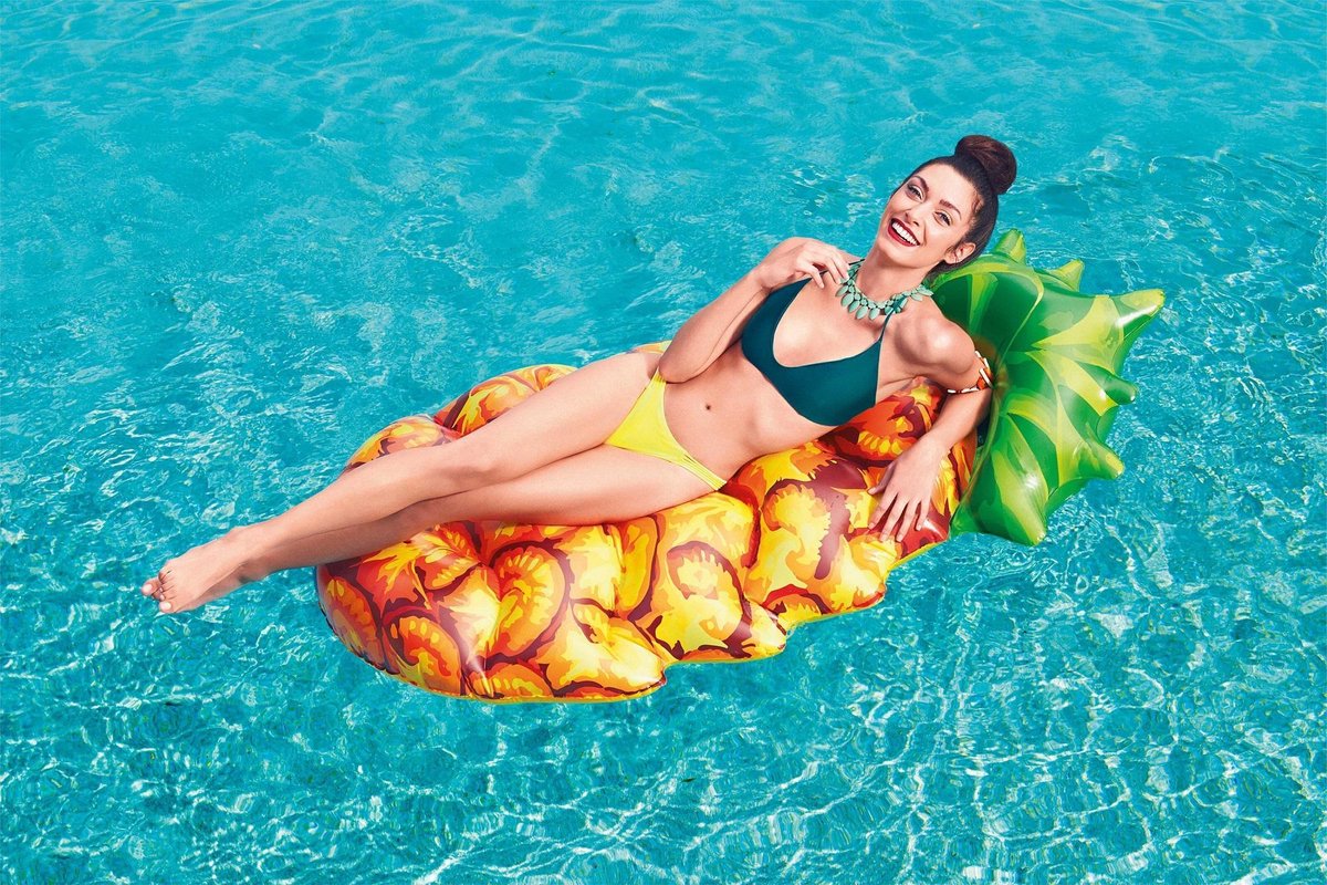 Bestway Opblaasbare Luchtbed Ananas 154cm