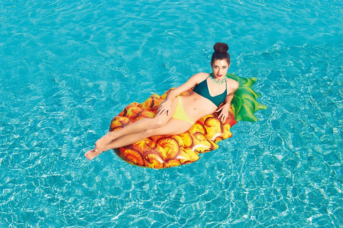 Bestway Opblaasbare Luchtbed Ananas 154cm