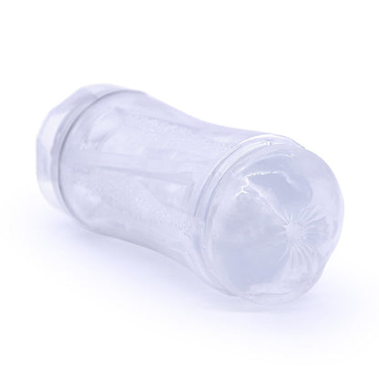 Power Escorts - BR281 - Suck Double Head - Pussy & Masturbator  - Masturbator Cup - 17 CM - Clear  flexible pussy - dia 7 cm