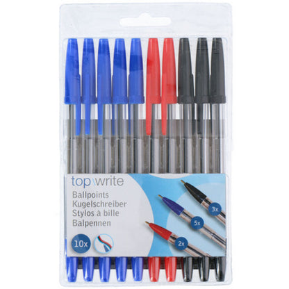 Top Write Ballpoint Pens 10 pieces
