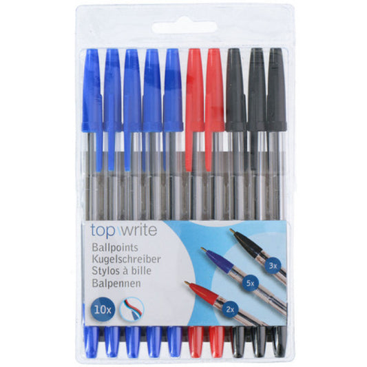 Top Write Balpennen 10 stuks