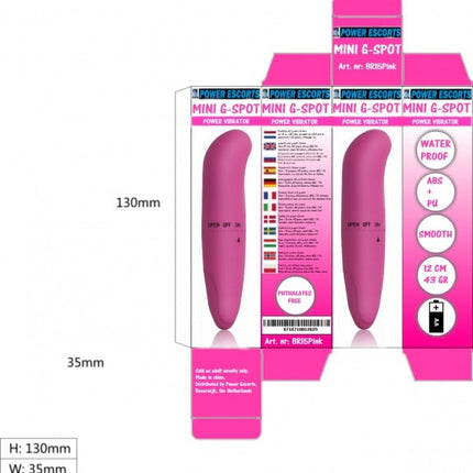Power Escorts - BR15 - Mini G Spot Vibrator - Pink