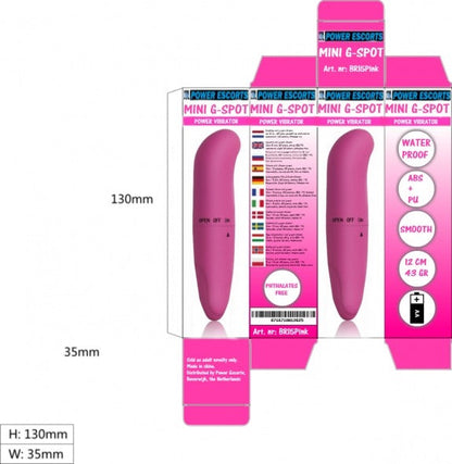 Power Escorts - BR15 - Mini G Spot Vibrator - Pink