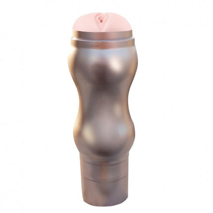 Power Escorts - BR28 - Goldline Vibrating Pussy Masturbator - 12-Speed ​​- 22 CM - Beige Color