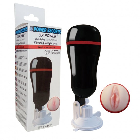 Ox Power Vibrierender Masturbator Schwarz 22 cm