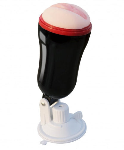 Power Escorts - BR26 - Ox Power - Vibrating Pussy Masturbator - Multi Speed ​​- 22 CM / 8.3 Inch - Black