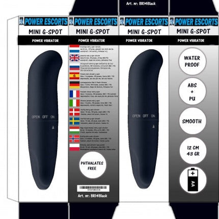 Power Escorts - BR15 - Mini G Spot Vibrator - Black