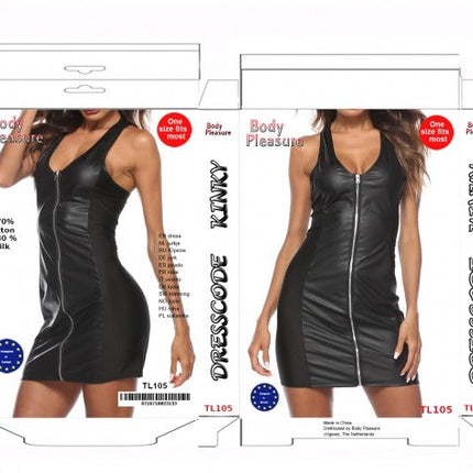 Body Pleasure Wet Look Jurk - One Size Fits Most - TL105