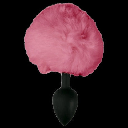 Power Escorts - BR131L - Bunny Plug Large - 9.3 × 4.1 CM / 3.8 × 1.6 Inch - Black/Pink Tail