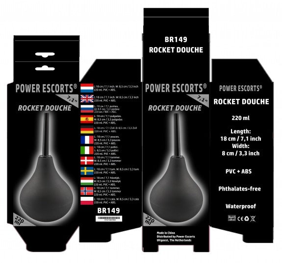Anal Water Squirt To Clean Your Anus. 220ml In Black 