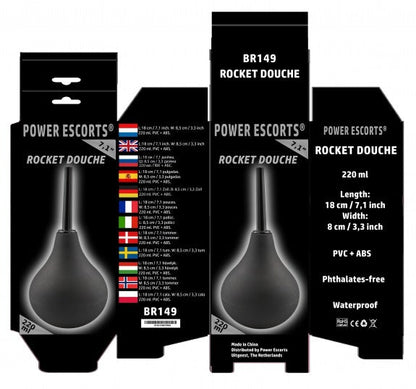 Anal Water Squirt To Clean Your Anus. 220ml In Black 