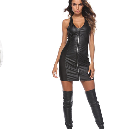 Body Pleasure Wet Look Jurk - One Size Fits Most - TL105