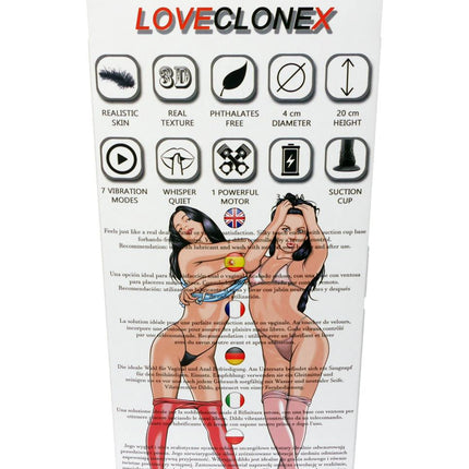 Bossoftoys - 21-00003 - Kronos - Loveclonex - Ultrarealistische Vibrator - Cyberskin voelt echt aan - Beter dan Siliconen - 5-7 cm dik - Zuignap - Bedrade afstandsbediening - Huidskleur - 7 inch / 17,5 cm