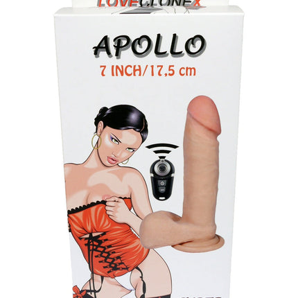 Bossoftoys - 21-00006 - Zeus - 9 inch / 25 cm - Loveclonex - Ultrarealistische Vibrator - Cyberskin voelt echt aan - 7 snelheden - Beter dan Siliconen - 4,4 cm dik - Zuignap - Draadloze afstandsbediening - Oplaadbaar - Huidskleur - 7,5 inch / 19 cm