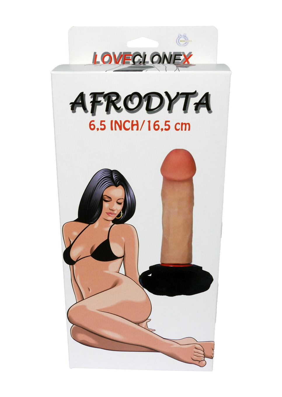 Bossoftoys AFRODYTA Strap On 6,5 inch / 16,5cm - Loveclonex - Ultra Realistic Strap on  - 21-00012 - Cyber skin feels like real - Better then Silicone - 3,5 cm thick - Flesh