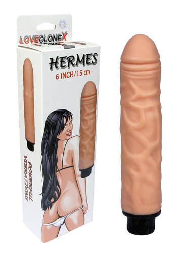 Realistische Vibrator Hermes - 16 cm - Huidskleur