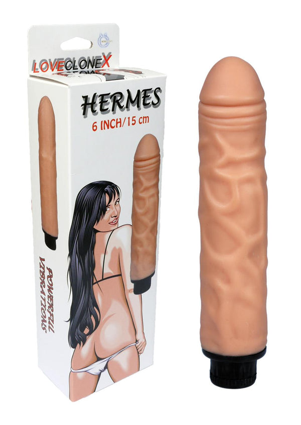 Realistische Vibrator Hermes - 16 cm - Huidskleur