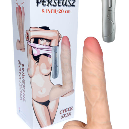 Bossoftoys Perseusz Loveclonex Ultra Realistic Vibrator - Cyber skin feels like real - Better then Silicone - 5-7 cm thick - Suction Cup - Wired Remote - 8 inch / 20 cm - 21-00023