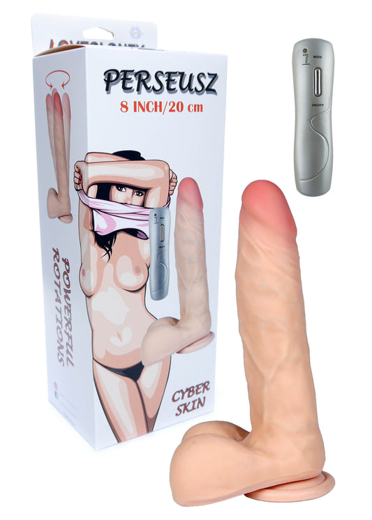 Bossoftoys Perseusz Loveclonex Ultra Realistic Vibrator - Cyber ​​skin feels like real - Better then Silicone - 5-7 cm thick - Suction Cup - Wired Remote - 8 inch / 20 cm - 21-00023 