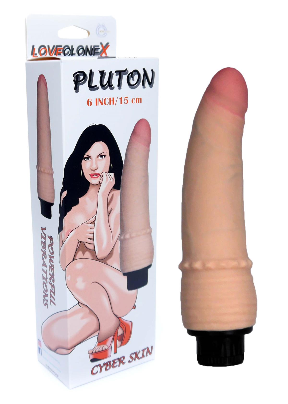 Realistische Vibrator Pluton Clone X 18 cm Huidskleur