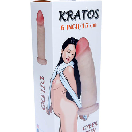 Bossoftoys Kratos Loveclonex Ultra Realistic Dildo - Cyber ​​skin feels like real - 21-00032 - 4.8 cm thick - Suction Cup - 6 inch / 15 cm