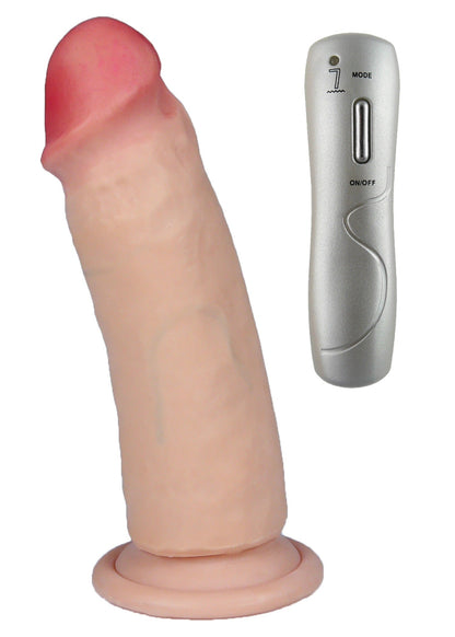 Bossoftoys Fobos Loveclonex Ultra Realistic Vibrator - Ultra Realistic Vibrator - Cyber ​​skin feels like real - 21-00033- Better then Silicone - 5-7 cm thick - Suction Cup - Wired Remote - Flesh - 6 inch / 15 cm 