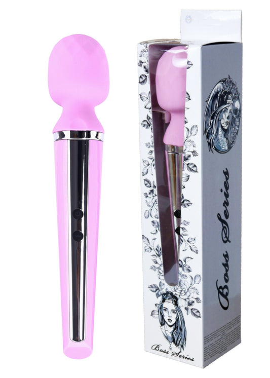 Bossoftoys Genius Big Size Wand Massager - Stimulator - USB - Pink - 10 Function - 22-00019
