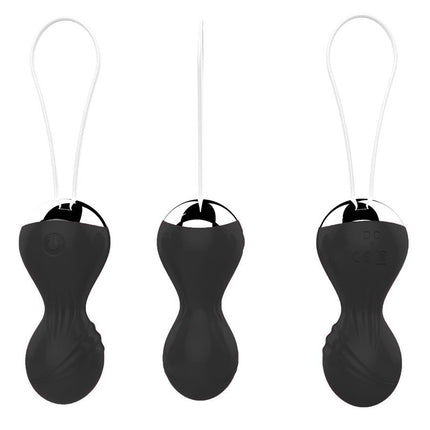 Bossoftoys - 22-00025 - Vibrating Kegel Balls - Silione - total length 8 cm -  dia 3/3,5 cm - 10 function Remote Control - Rechargeable- colour windowbox