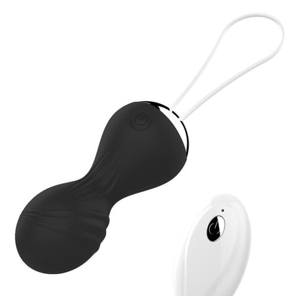 Bossoftoys - 22-00025 - Vibrating Kegel Balls - Silione - total length 8 cm -  dia 3/3,5 cm - 10 function Remote Control - Rechargeable- colour windowbox