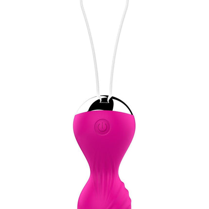 Bossoftoys Vibrating Kegel Balls - Remote Control - Rechargeable - Pink - 22-00027