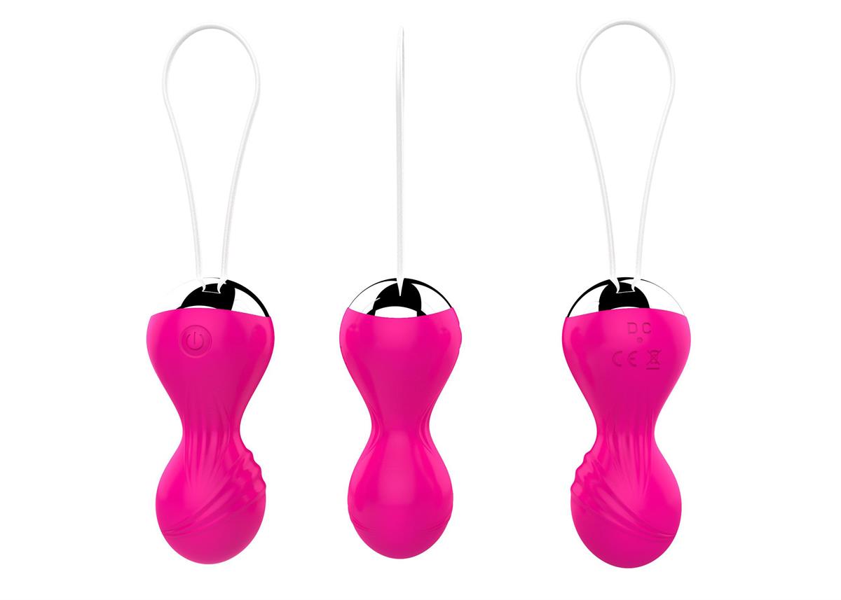 Bossoftoys Vibrating Kegel Balls - Remote Control - Rechargeable - Pink - 22-00027