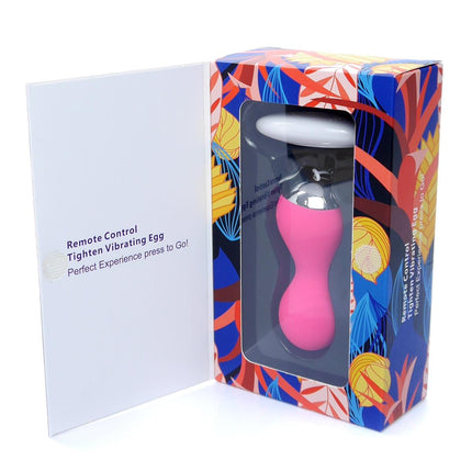 Bossoftoys Vibrating Kegel Balls - Remote Control - Rechargeable - Pink - 22-00027