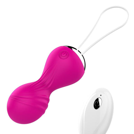 Bossoftoys Vibrating Kegel Balls - Remote Control - Rechargeable - Pink - 22-00027