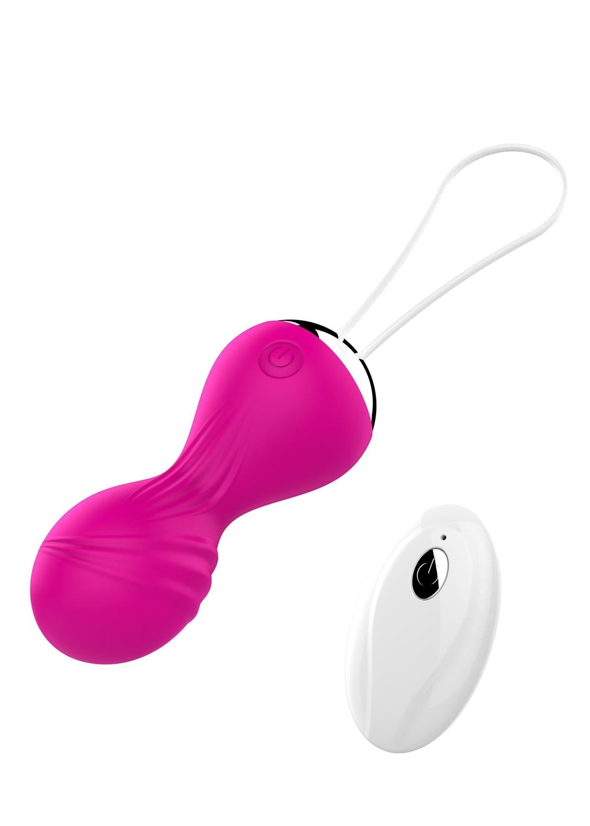 Vibrerende Kegelballetjes met Afstandsbediening Roze