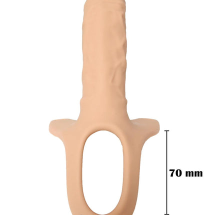 Bossoftoys Hollow strap on - Super Hero - Silicone - Dick length 16,5 cm - dia 4,5 cm - total length 24,5 cm - 22-00028
