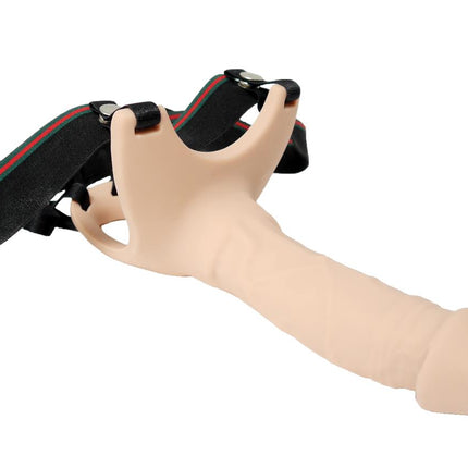 Bossoftoys Hollow strap on - Super Hero - Silicone - Dick length 16,5 cm - dia 4,5 cm - total length 24,5 cm - 22-00028
