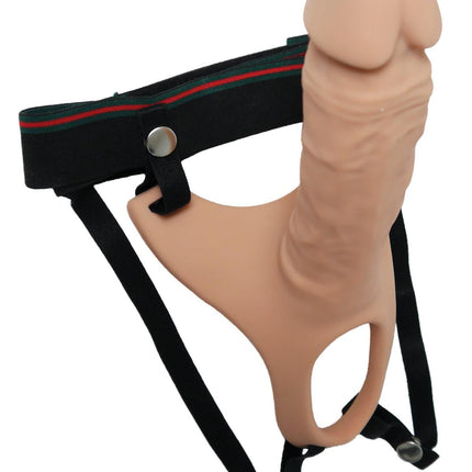 Bossoftoys Hollow strap on - Super Hero - Silicone - Dick length 16,5 cm - dia 4,5 cm - total length 24,5 cm - 22-00028