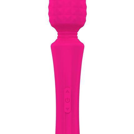 Bossoftoys - 22-00029 - Power wand Massager - Rechargeable - Silicone - 10 Function - Pink - Color Box