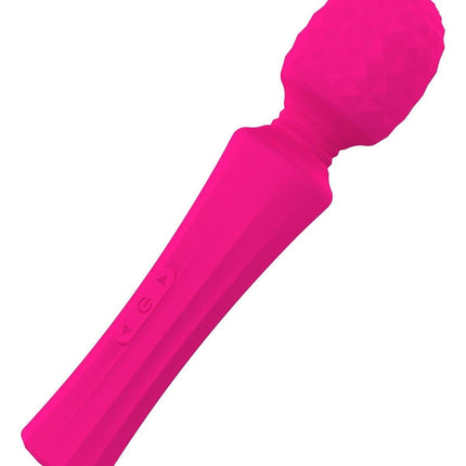 Bossoftoys - 22-00029 - Power wand Massager - Rechargeable - Silicone - 10 Function - Pink - Color Box
