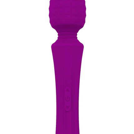 Bossoftoys - 22-00030 - Power wand Massager - Rechargeable - Silicone - 10 Function - Purple - Color Box