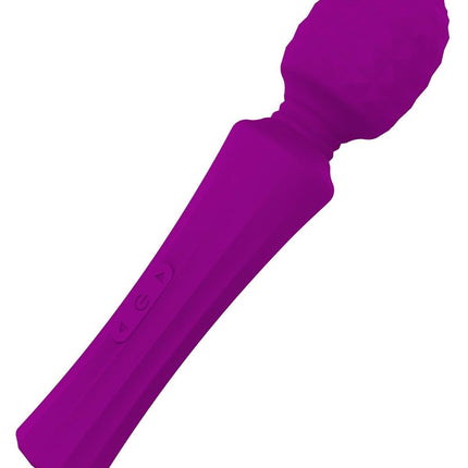 Bossoftoys - 22-00030 - Power wand Massager - Rechargeable - Silicone - 10 Function - Purple - Color Box