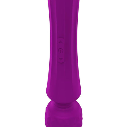 Bossoftoys - 22-00030 - Power wand Massager - Rechargeable - Silicone - 10 Function - Purple - Color Box