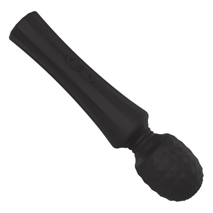Bossoftoys - 22-00031 - Power wand Massager - Rechargeable - Silicone - 10 Function - Black - Color Box